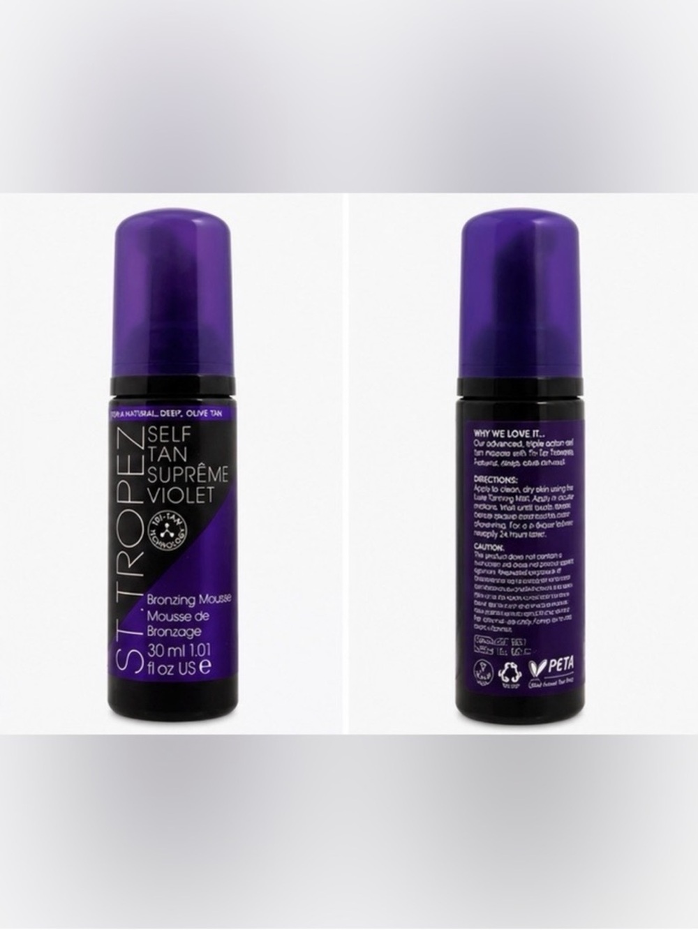 St. Tropez Self Tan Supreme Violet Bronzing Mousse 30 ml NEW